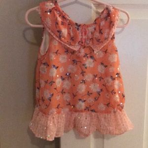Peach flower tank top